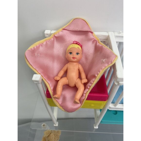 Mattel Barbie Baby Krissy Doll Nursery Playset Accessories - Picture 5 of 8